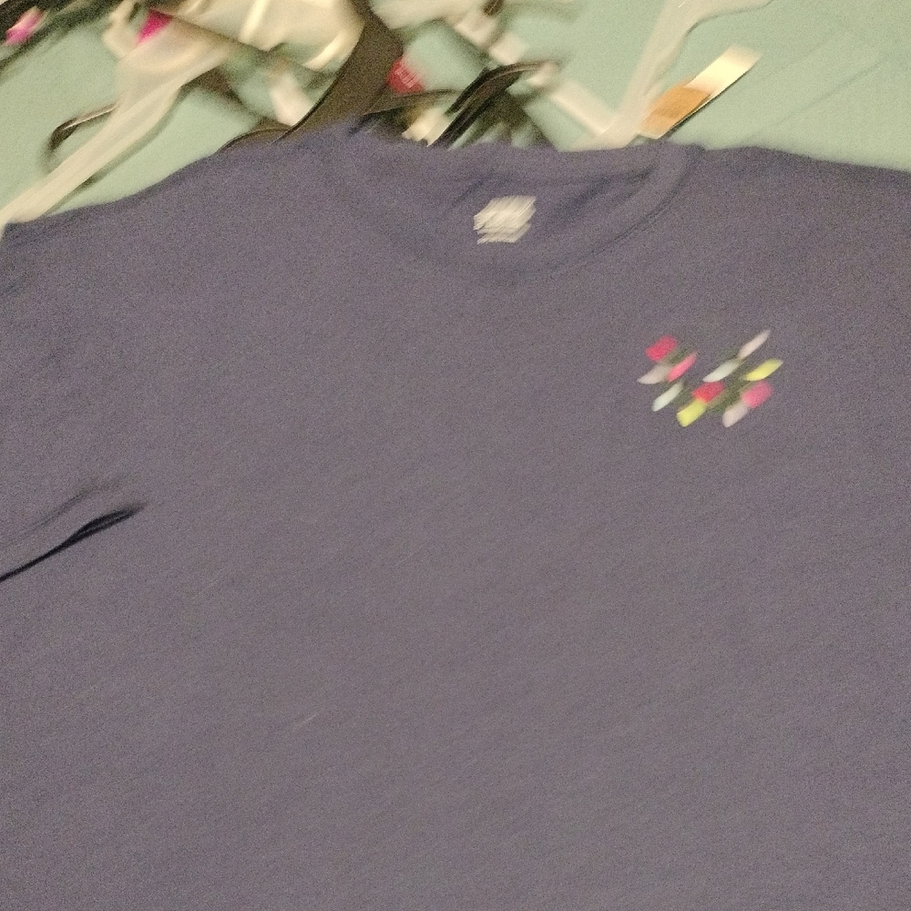 PINK Victoria's Secret Navy Crew Neck Tee with White Logo